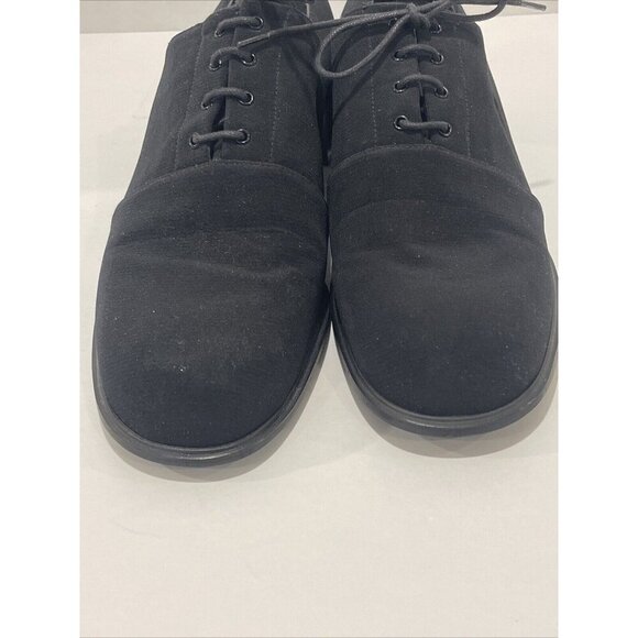 Stuart Weitzman Women's Black Lace-up Shoes Block Heel Fabric Gore-Tex Size 9 B - Picture 11 of 16